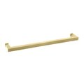 Cr Laurence Unlacquered Brass  in.SQ in. Series 24 in. Square Tubing Mitered Corner Single-Sided Towel Bar SQ24ULBR